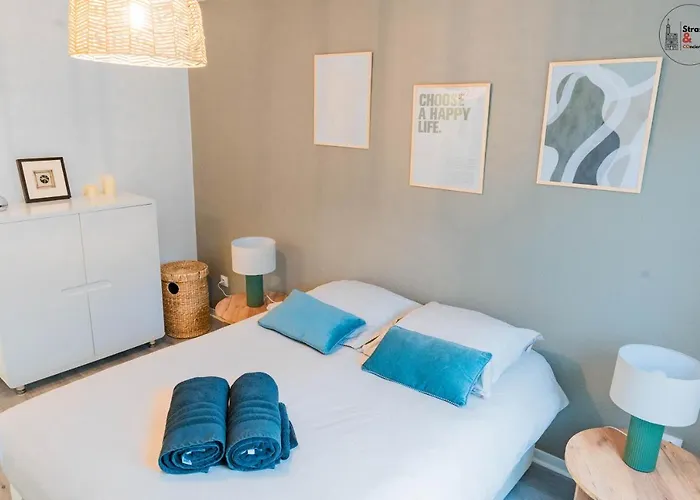 Chez La Clo' - Joli 2 Pieces, Parking Gratuit, Acces Direct Tram 2 Min A Pied 斯特拉斯堡